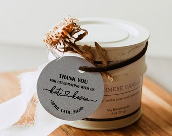 Gepersonaliseerde glans bedankje Tags: Bruids, Babyshower