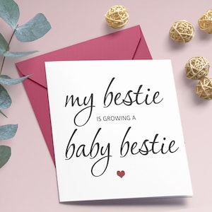 Carte de grossesse pour future maman. Carte de grossesse Parents To Be, carte Ma meilleure amie est enceinte, nouvelles étonnantes sur votre carte de grossesse