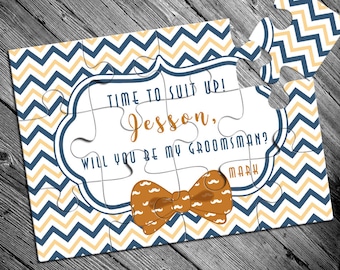 Groomsman Gift, Will You Be My Groomsman, Groomsman Puzzle, Best Man Proposal Puzzle, Be My Ring Bearer Puzzle, Be My Best Man Puzzle Invite