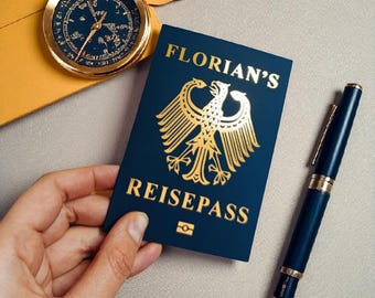 Gästebuch Reisepass Für Den 70. Geburtstag – Originelles Erinnerungsbuch, 32 Seiten, DIN A6