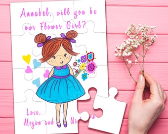 Flower Girl Wedding Activity Book, Flower Girl Wedding Coloring Book, Flower Girl Proposal Puzzle, Will You Be My Flower Girl Gift