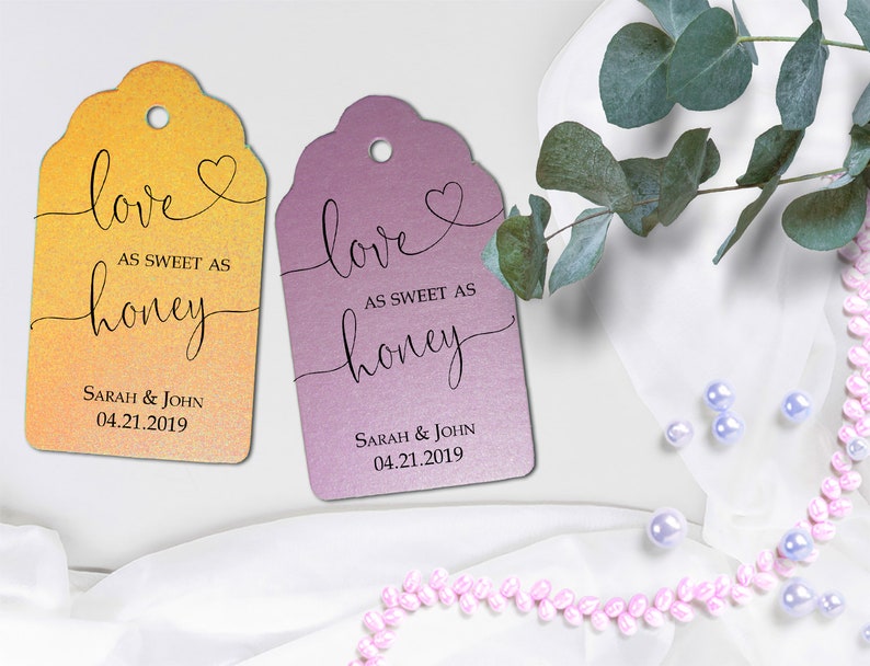 Love as Sweet as Honey Favor Tags