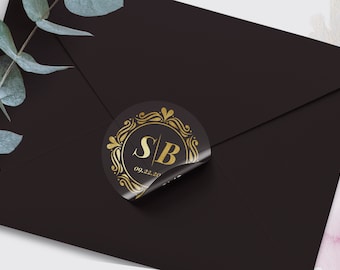 Honey Favor Labels Personalized/ Candle Wedding Favor Label/ Personalised Envelope Seals/ Gold Foil Wedding Stickers/ Gold Favor Stickers