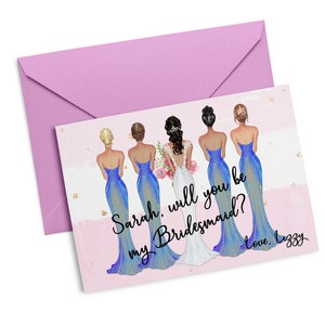 Bridal Party Proposal Cards, Will You Be My Bridesmaid Card, Will You Be My Maid Of Honor Card, Bridesmaid Proposal, Maid of Honor Proposal