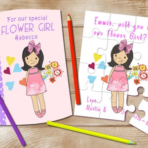 Flower Girl Proposal Puzzle, Will You Be Our Flower Girl, Will You Be My Junior Bridesmaid, Flower Girl Jigsaw, Flower Girl Invitation