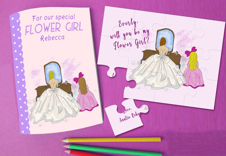 Flower Girl Proposal Puzzle Will You Be My Flower Girl Etsy