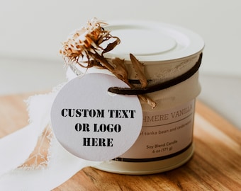Etiquetas con logotipo personalizado: etiquetas de cartulina brillante para regalos de boda y negocios