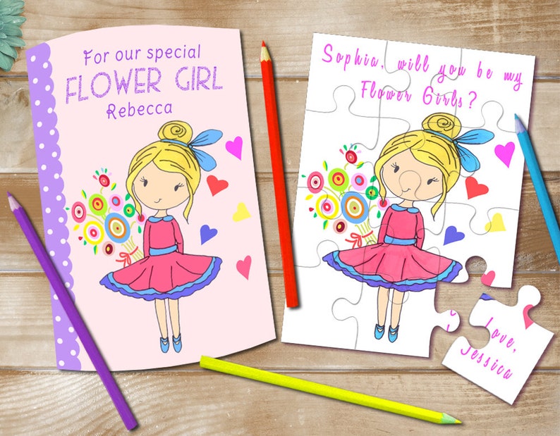 Flower Girl Proposal Puzzle Will You Be My Flower Girl Etsy