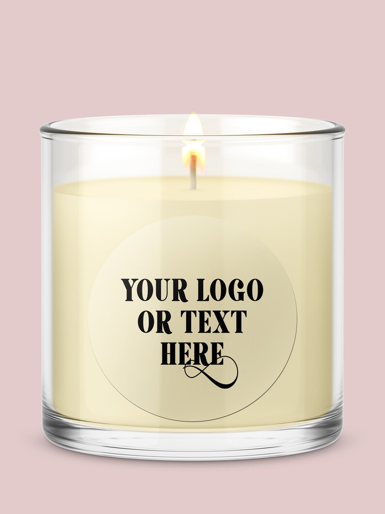 Candle Sticker/ Bottle Stickers/ Gold Favor Stickers/ Custom Etsy