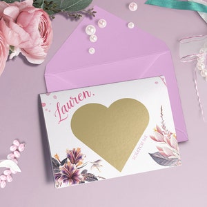 Flower Girl Scratch OFF Card, Be My Flower Girl Proposal Card, Will You Be My Bridesmaid Scratch Off Card, Matron of Honor Proposal Card