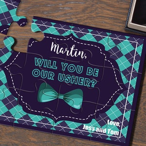 Grappige Usher Voorstel Kaarten, Will You Be my Usher Puzzle, Asking Ring Bearer, Groomsman Proposal, Best Man Proposal, Asking Usher Puzzle