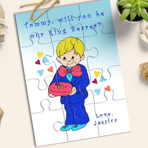 Will You be My Ring Bearer Puzzle, Ring Bearer Puzzle, Ring Bearer Proposal Gift, Will You Be Our Ring Bearer, Ask Ring Bearer, Page Boy