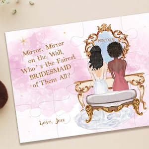 Non posso dire che faccio a meno di te- Will You Be My Bridesmaid Puzzle - Will You Be My Personal Attendant Puzzle- Bridesmaid Proposal Gift