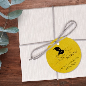 Love is Brewing Bedankkaartjes bruiloft-THEE bruiloft bedankkaartjes-The Perfect Blend-Bruiloft bedankkaartjes voor gasten-rustiek bedankje cadeaukaartjes