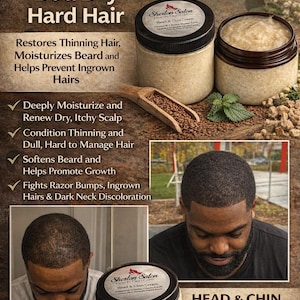 Crema de linaza para la cabeza y el mentón para hombres