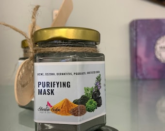 Masque purifiant sans conservateur pour peau irritée