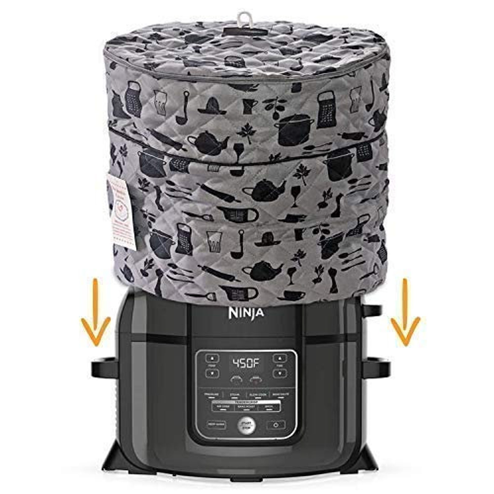 Ninja Foodi Cover with zipper on top to store extra lid fits Etsy