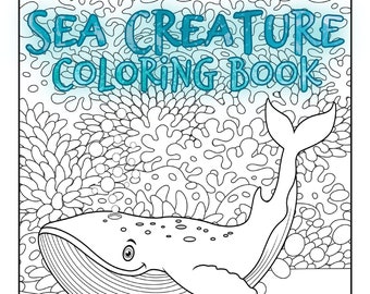 Sea Creatures Coloring Book and Sheets