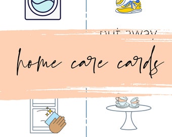 Home Care Cards (24 printable/digital cards)