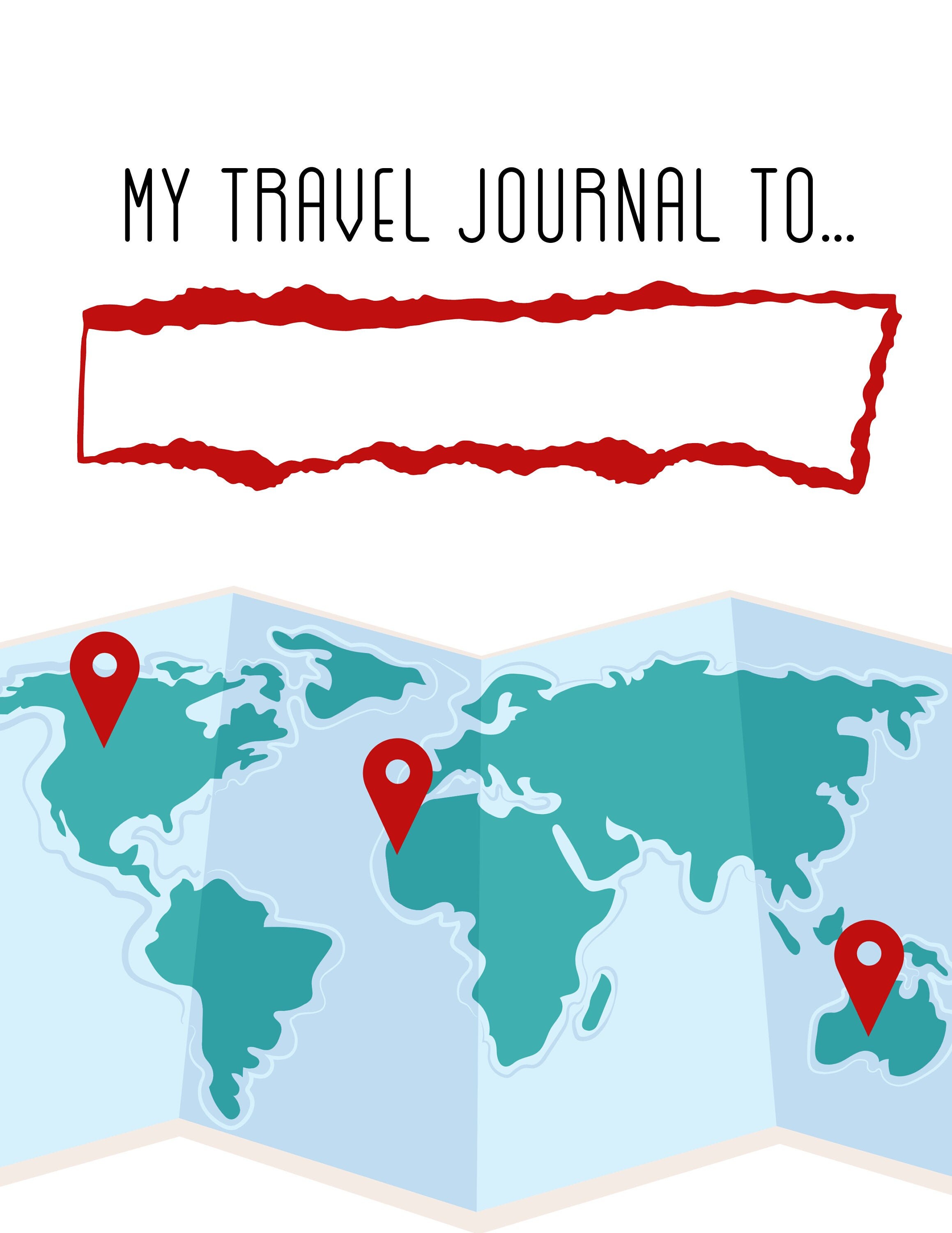 Downloadable Kids Travel Journal Etsy