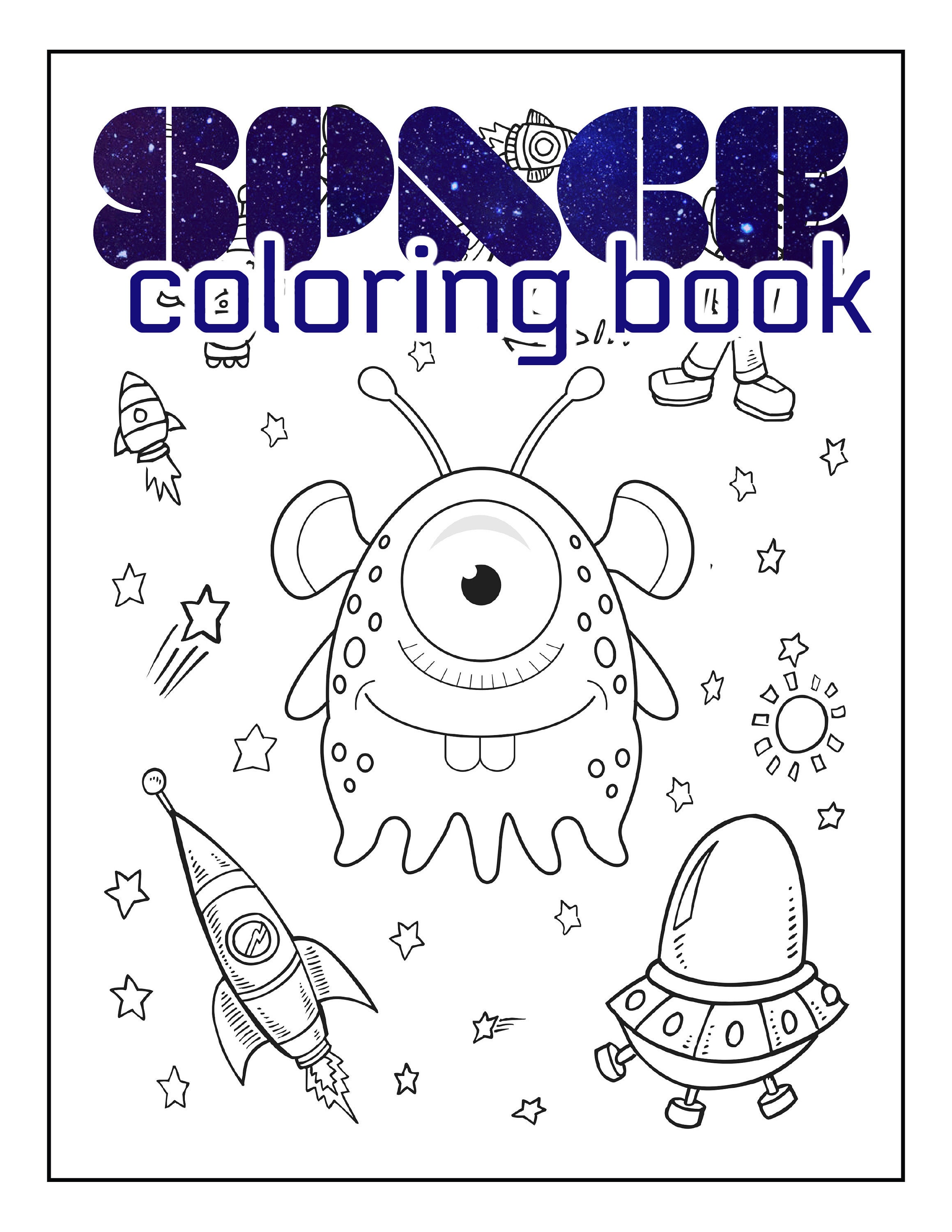 Space Coloring Book and Sheets - Etsy UK