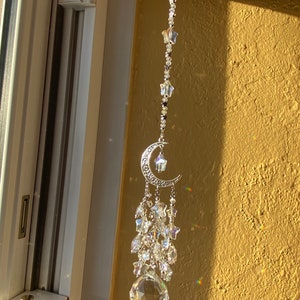 The Original Moon and Stars Suncatcher Crystal