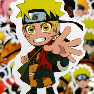 Anime Head Multicolor Character Naruto Cartoon Sticker Decal Cool Embellishment