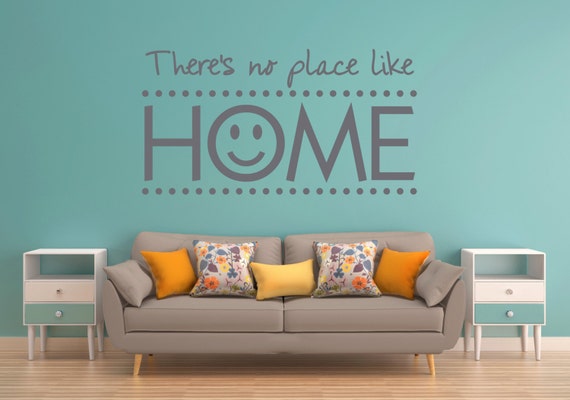 There/'s No Place Like Home Wall Sticker Living Room Vinyl Decal Family Gift