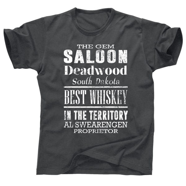 The Gem Theatre Saloon bar Al Swearengen Ian McShane Deadwood SD ND movie tv show blackbeard wild west outlaw brothel bartender tee T Shirt