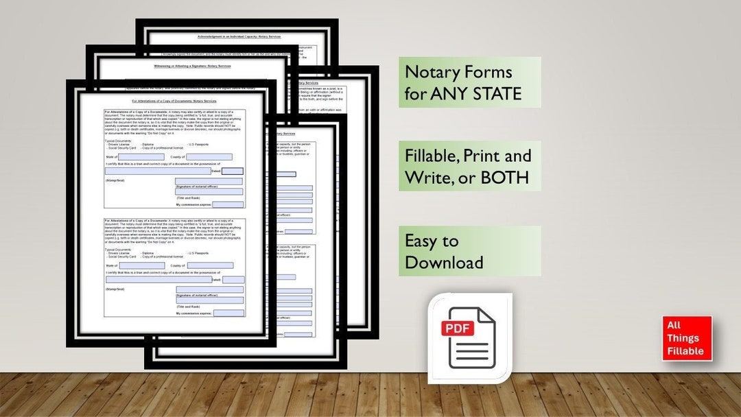 Notary Requests Bundle. Notary Forms for Any State. Witness Signatures ...