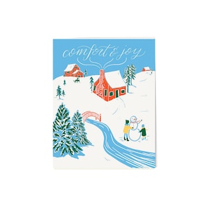 Comfort & Joy / Tarjeta de Navidad / Tarjeta de Navidad / Tarjeta de Vacaciones Divertida /