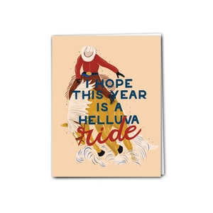 Carte d’anniversaire de cowboy | Helluva Anniversaire | Carte de joyeux anniversaire