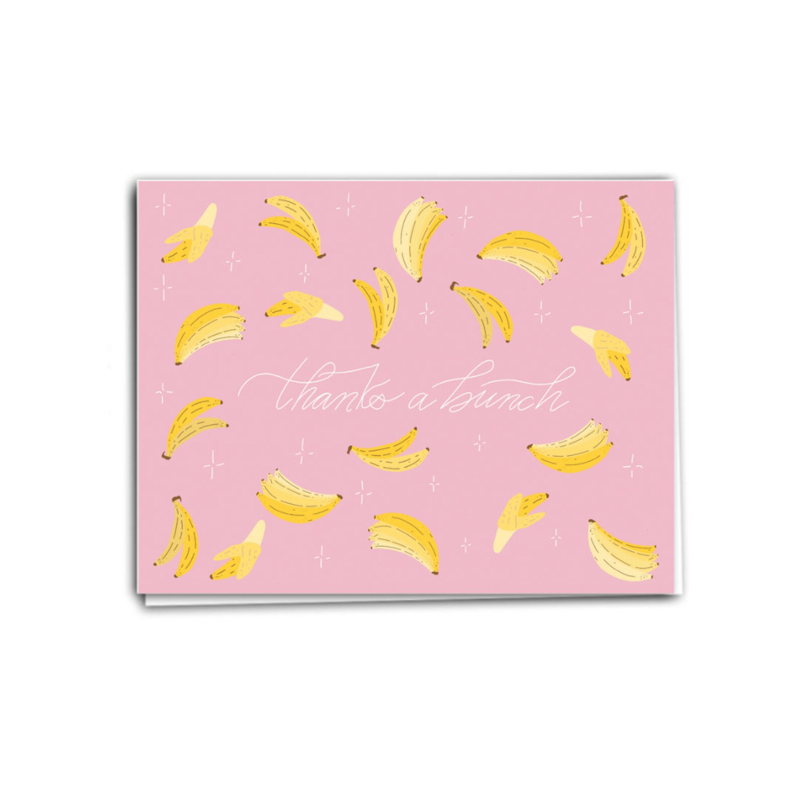 Thanks a Bunch Banana Thank You Card Fruit Pun Greeting Card - Etsy