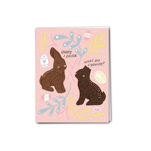 | de Pâques Eggcellent Drôle de carte de Pâques | Joyeuses | de Pâques | de Pâques Chocolate Bunny