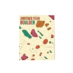 Une autre année Boulder, drôle de carte d’anniversaire de bloc, carte d’escalade, aventure sportive pour lui ou elle, petit ami fils frère