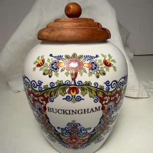 tobacco jars with state names Delft and it was a fashionable import as fine china Delft Tobacco Jar - Etsy