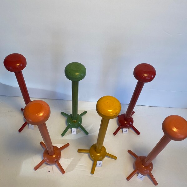 Sale!!!Vintage Rare 1940’s hat stand, red color  ( 1 red available)