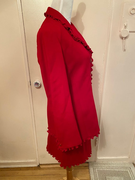 Sale !!!Women’s Vintage Noviello Bloom Red 2 piec… - image 7