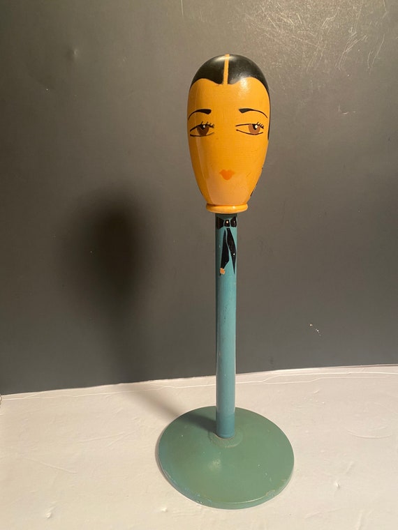 Sale!!!vintage Art Deco Painted Wood Hat Stand - Etsy display picture 1