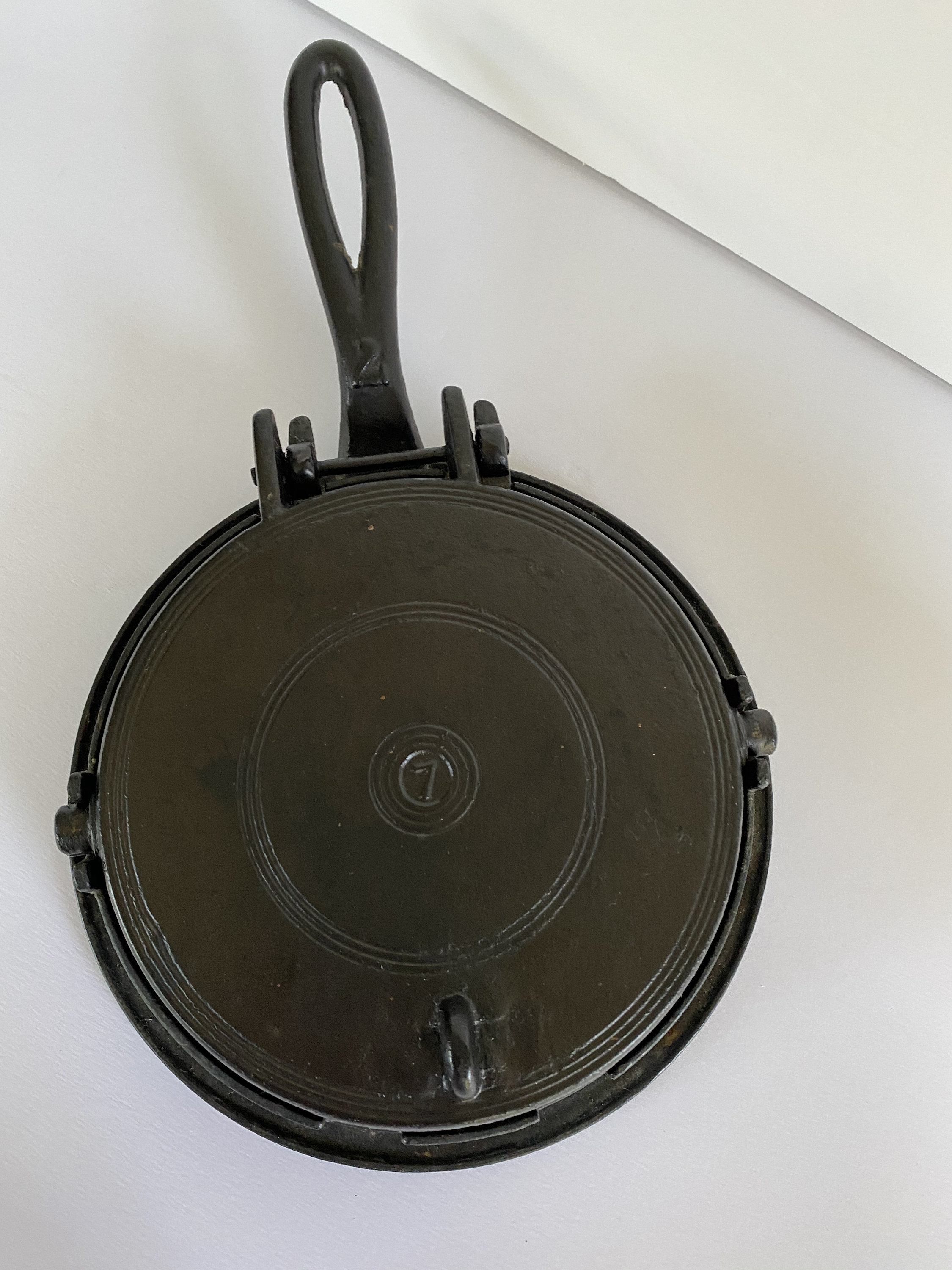 antique cast iron waffle maker for sale