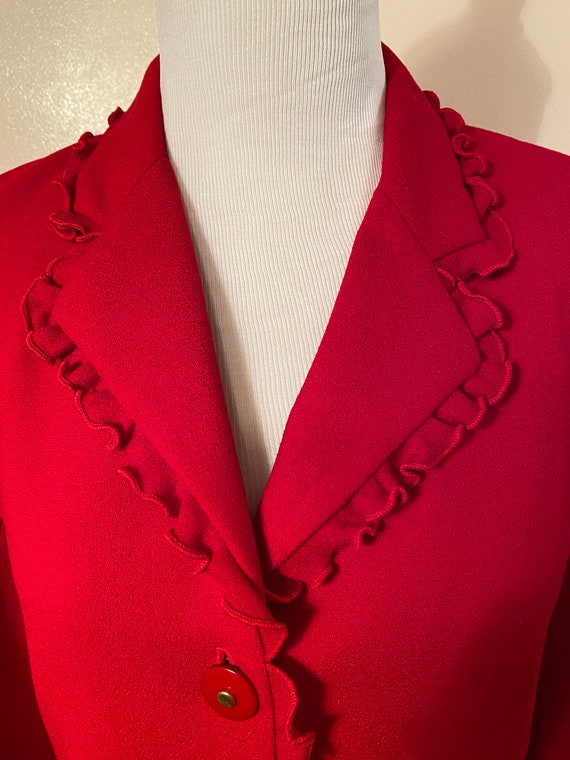Sale !!!Women’s Vintage Noviello Bloom Red 2 piec… - image 2