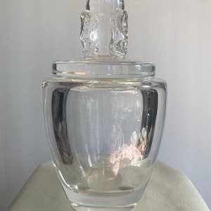 Sale!!!!Rare Steuben Signed Compote jar with lid