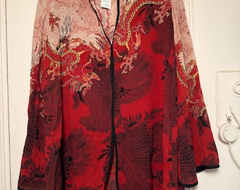 Women’s Harari 100 % silk sz 2X blouse/jacket new