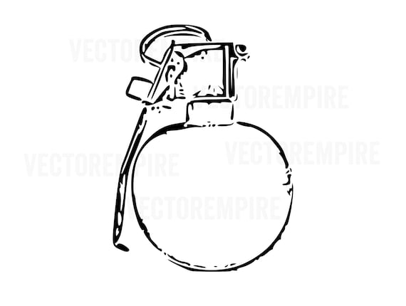 Grenade SVG Bomb SVG Hand Grenade Clip Art Grenade EPS | Etsy