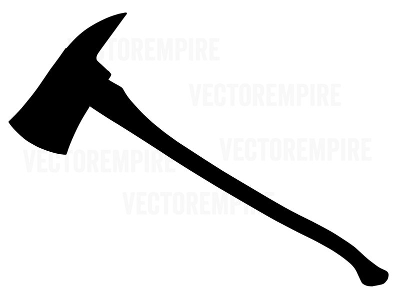 Axe SVG Firefighter Axe Vector Fire Department SVG Firemen Cricut File