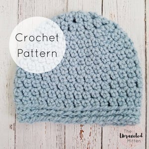 Maggie Chunky Beanie | Crochet Pattern | Sizes Baby-Adult | PDF Digital Download