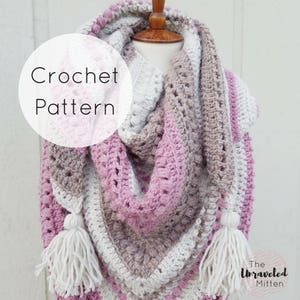 What You Love Shawl | Crochet Pattern | PDF Digital Download | The Unraveled Mitten | Triangle Shawl | Triangle Scarf