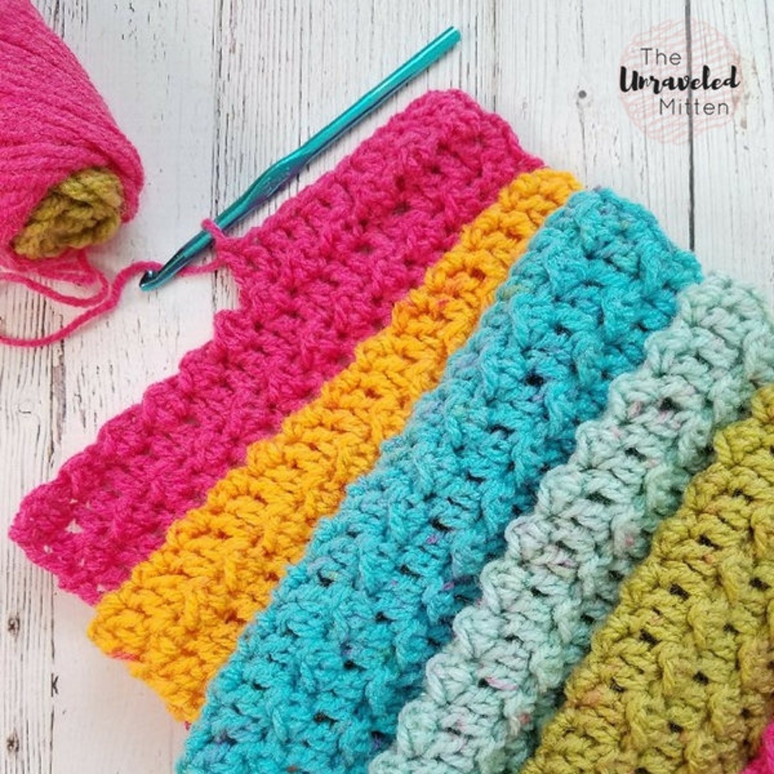 Quick and Easy Textured Caron Cake Infinity Scarf Crochet Pattern, PDF ...