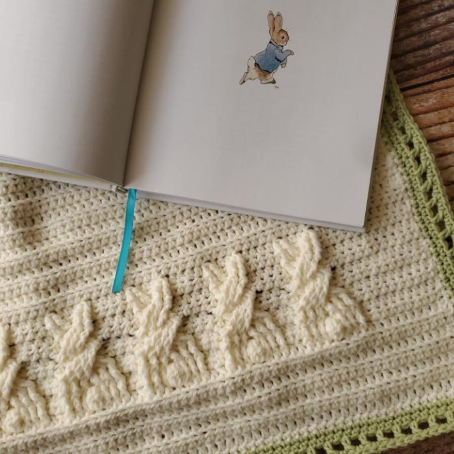 Snuggle Bunny Crochet Cable Baby Blanket Pattern PDF - Etsy