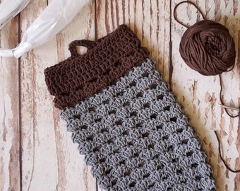 Plastic Bag Holder Crochet Pattern | Grocery Bag Keeper and Dispenser